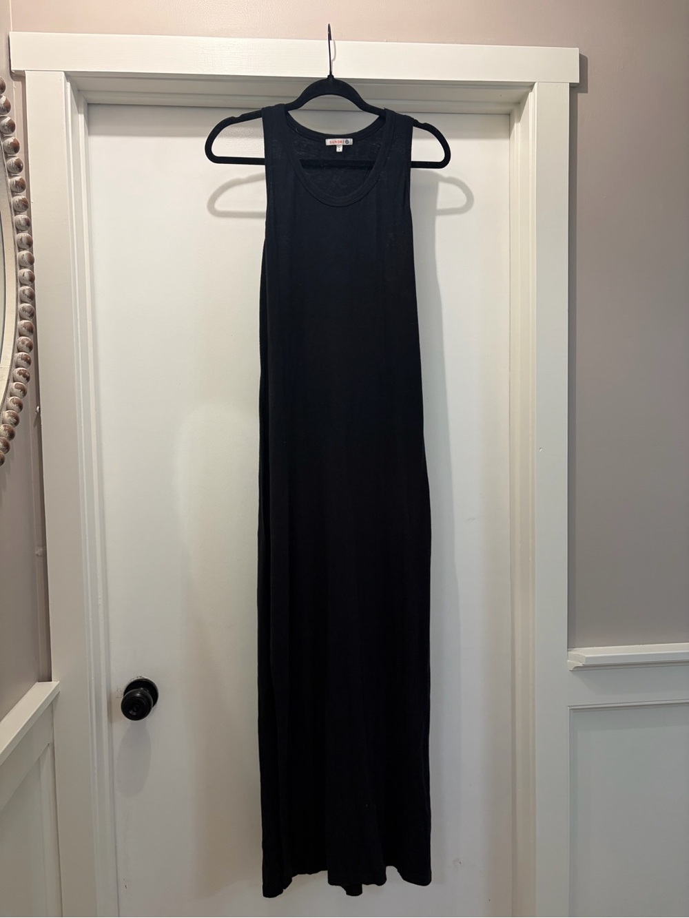 Sundry black maxi cover up